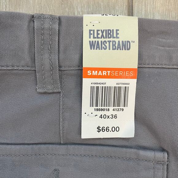Dockers Big & Tall Go-To Cargo Pants 40x36 Gray Smart 360 Flex Straight Fit NWT - Picture 6 of 12